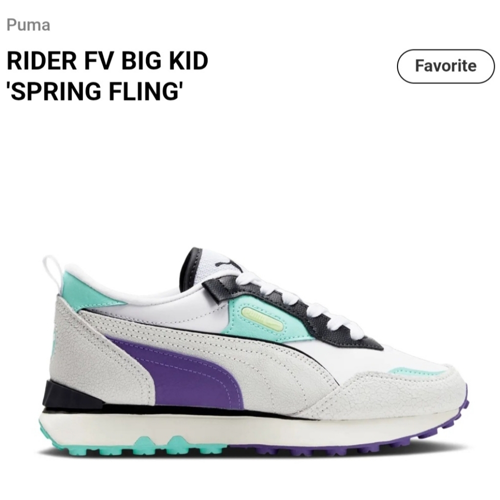 Puma Rider FV Big Kid Spring Fling Sneakers